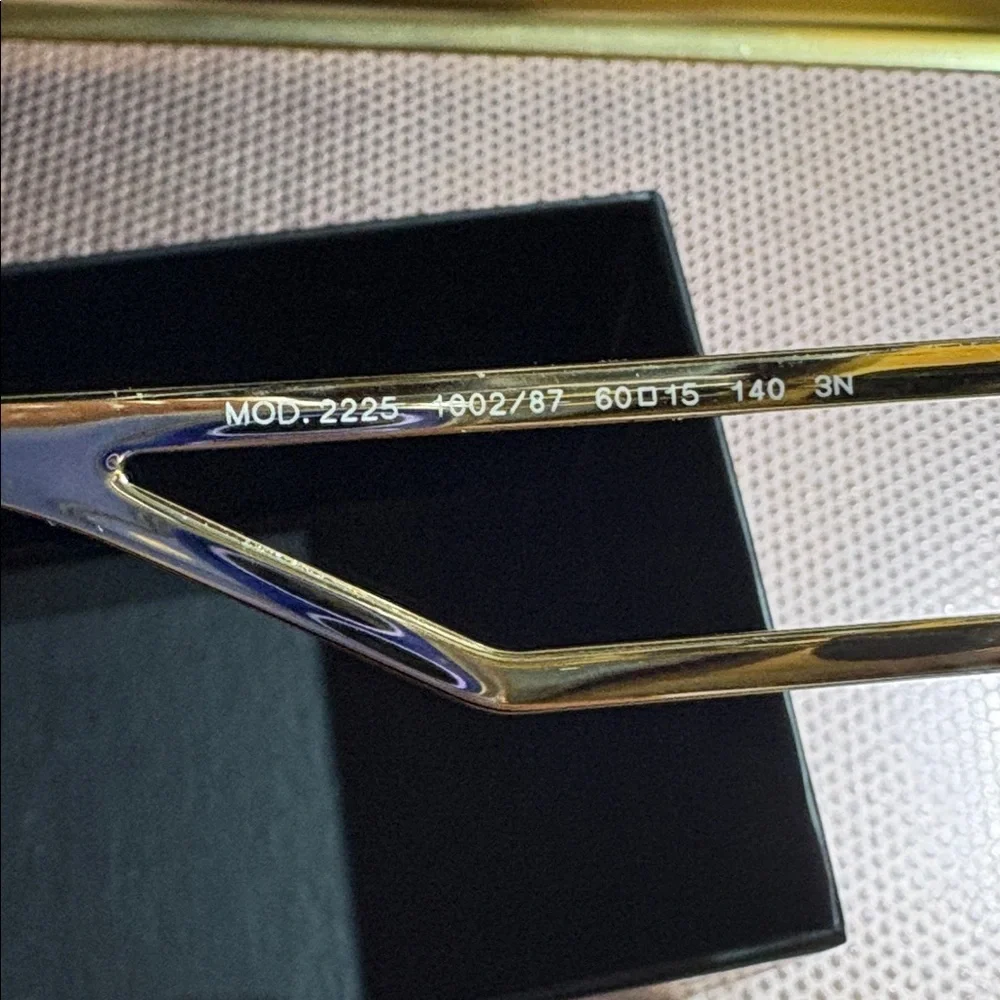 Authentic Versace Gold and Black Sunglasses - Picture 7 of 11